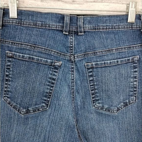 Gloria Vanderbilt Blue Jean Cuffed Capri /Clam Diggers Sz 8 Western Farmcore - Picture 6 of 10